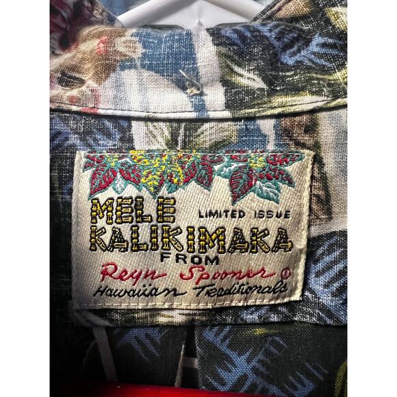 Reyn Spooner Mele Kalikimaka Vintage Santa Hawaiian Button Up Shirt XL Pocket - Picture 6 of 8